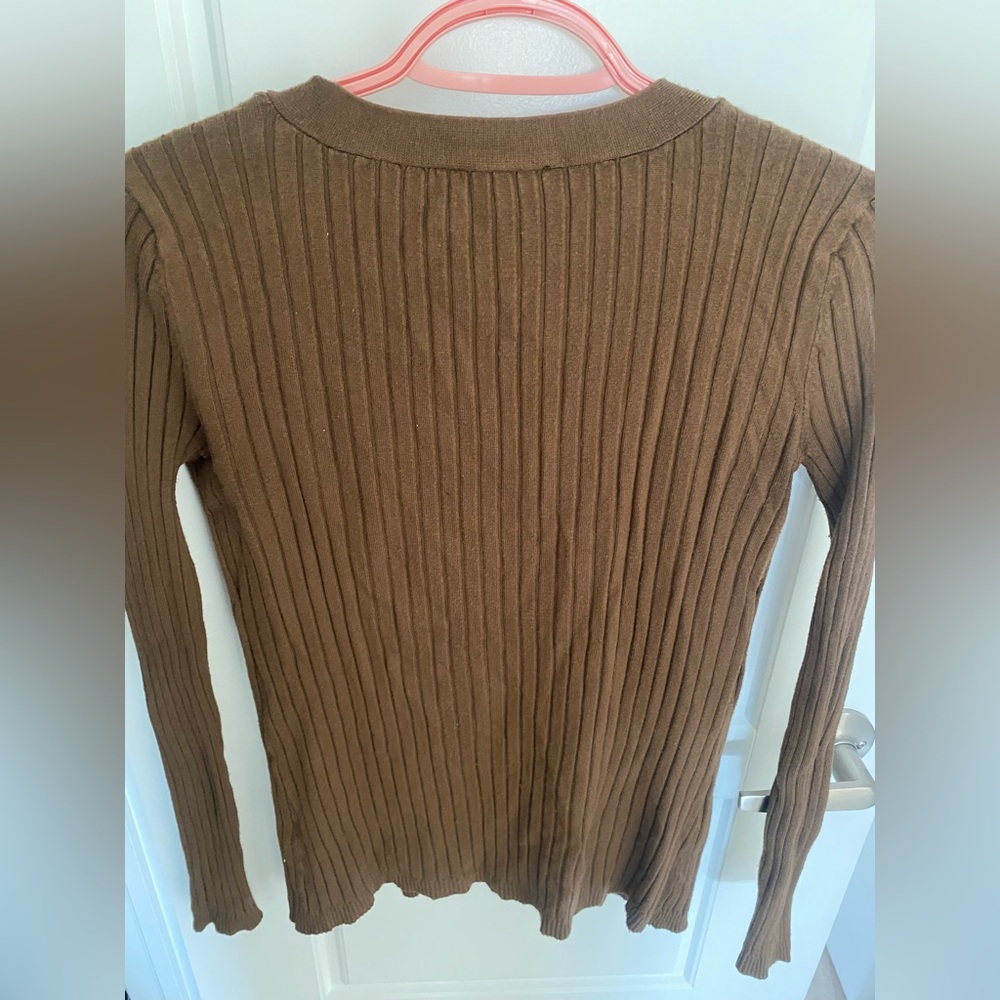 Dynamite olive  Ribbed Cardigan - Picture 3 of 4